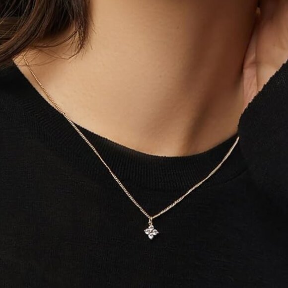 Neiman Marcus 14k Gold Plated Golden Flower Necklace - Picture 1 of 4